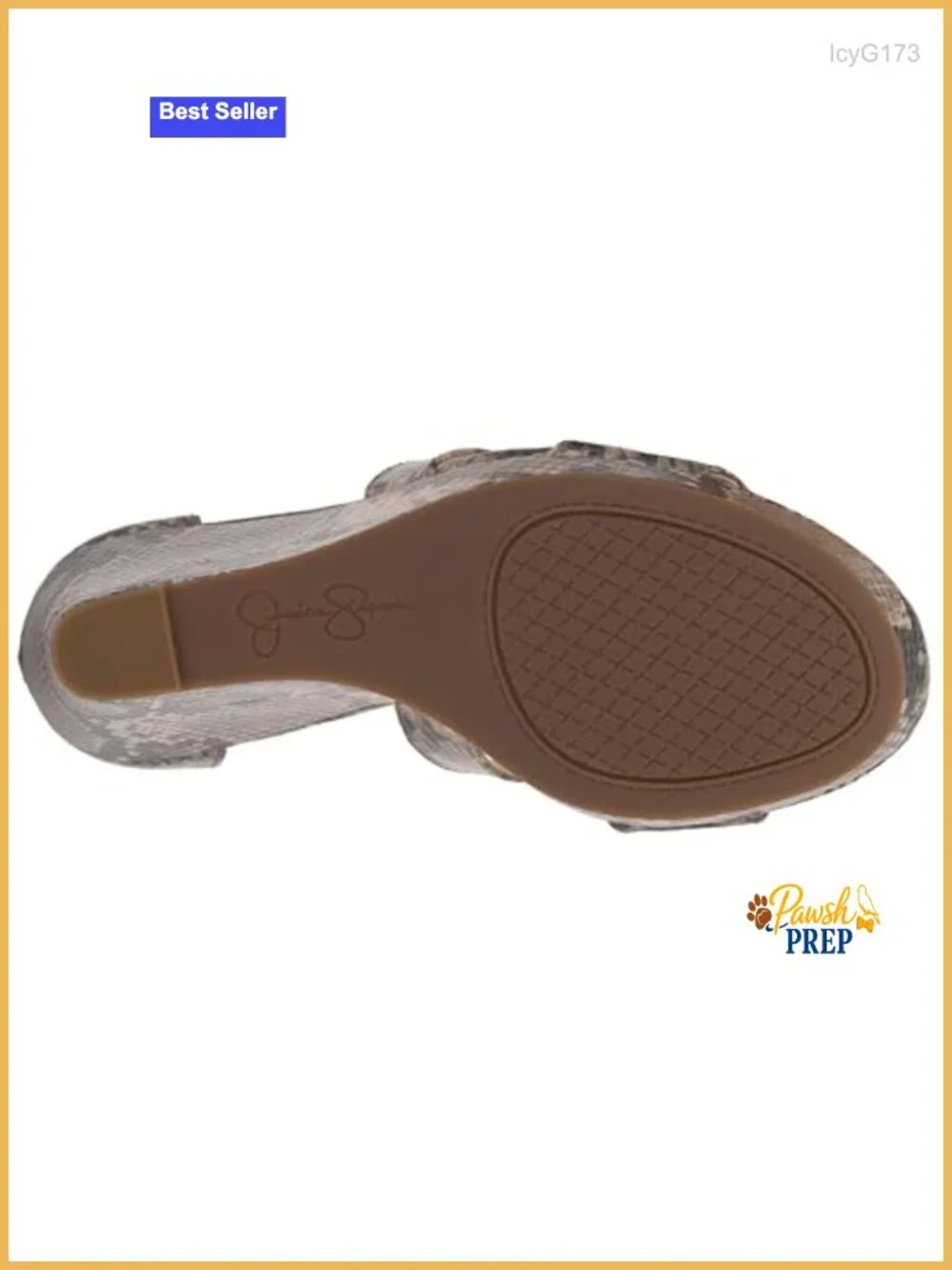 Wedge Sandals with Faux Leather and Memory Foam Midsole